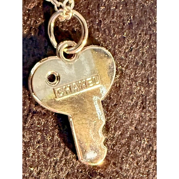 Unbranded Silver/Black "CC" Key Charm w/925 Silver Unbranded 18” Necklace - Picture 9 of 10